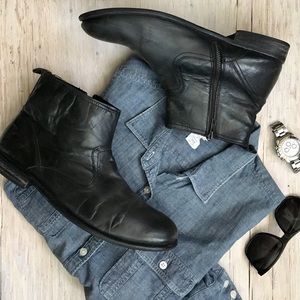 SALE ‼️- BLK Leather 😎  Vintage Hipster Boots 11